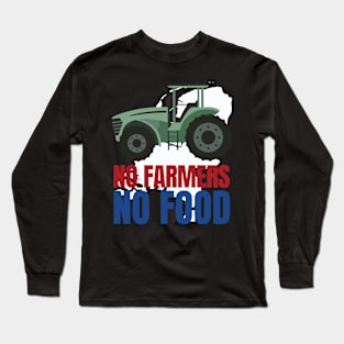 No Farmers No Food Netherland Boerenopstand Long Sleeve T-Shirt